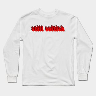 Tiktok Red Still Softish Design Long Sleeve T-Shirt